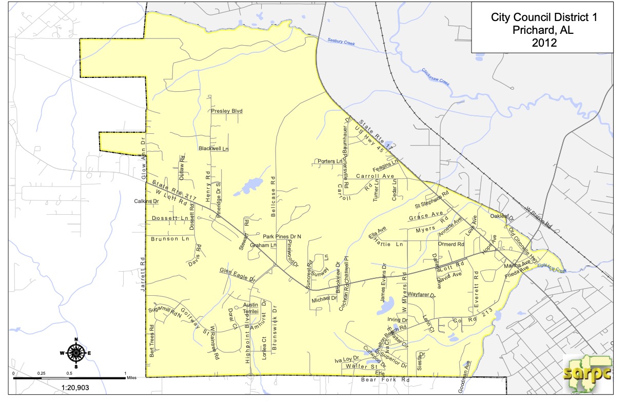 Approved map of Council District 1